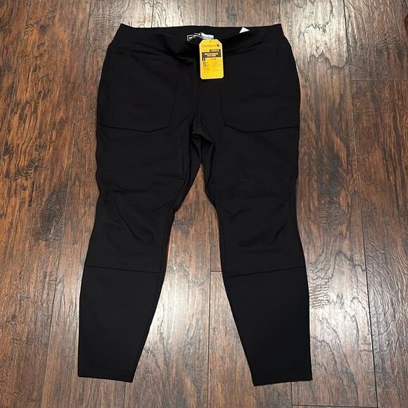Carhartt Women's Black Fitted Force Utility Legging Pants Size 1X 16W new - Picture 1 of 11